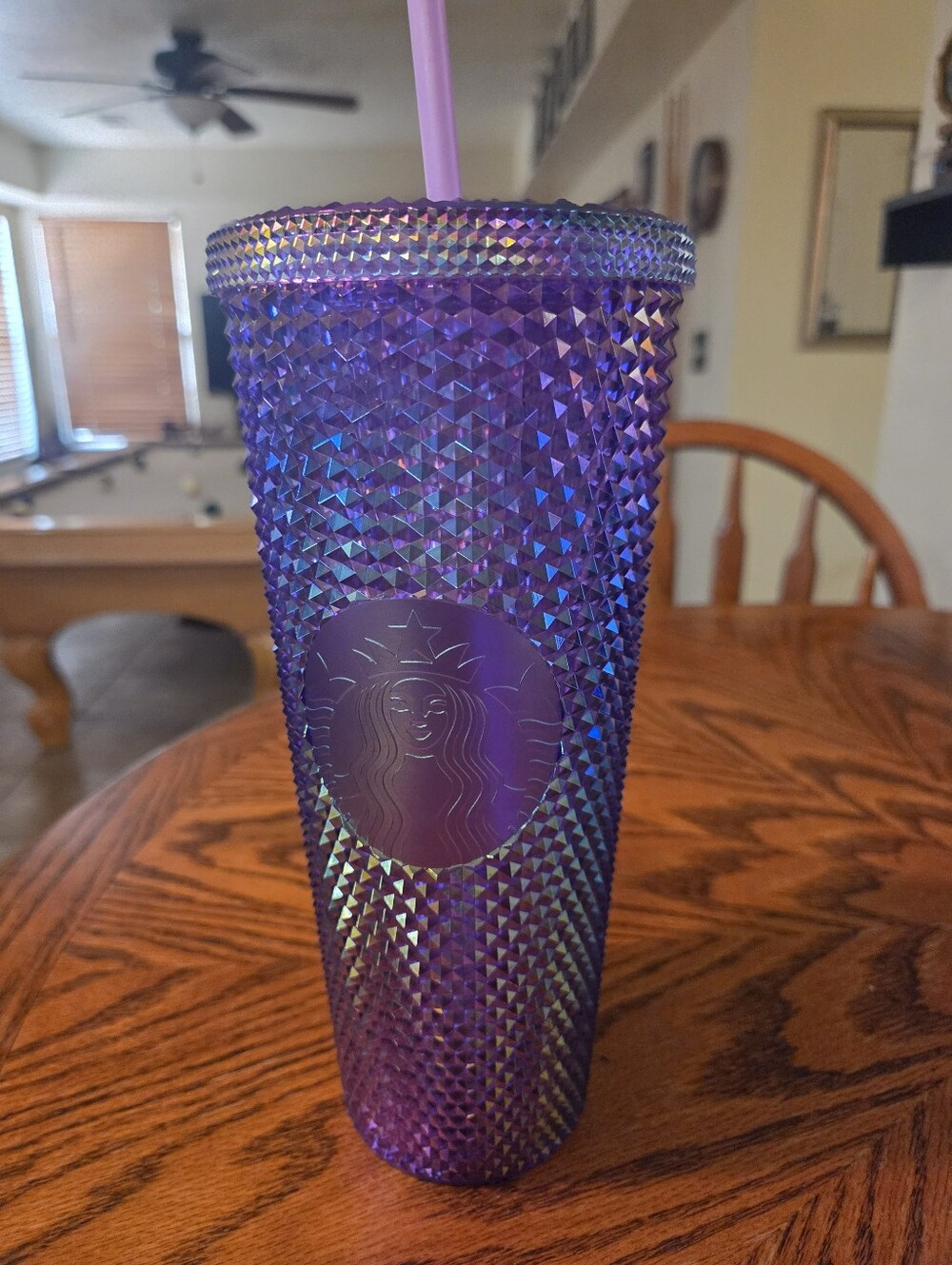 Starbucks Purple Studded Tumbler with Straw